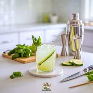 Cucumber Basil Smash Cocktail Recipe