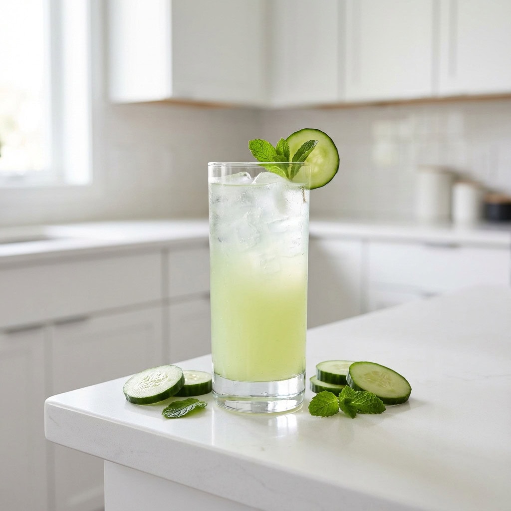 Cucumber Mint Refresher Cocktail Recipe