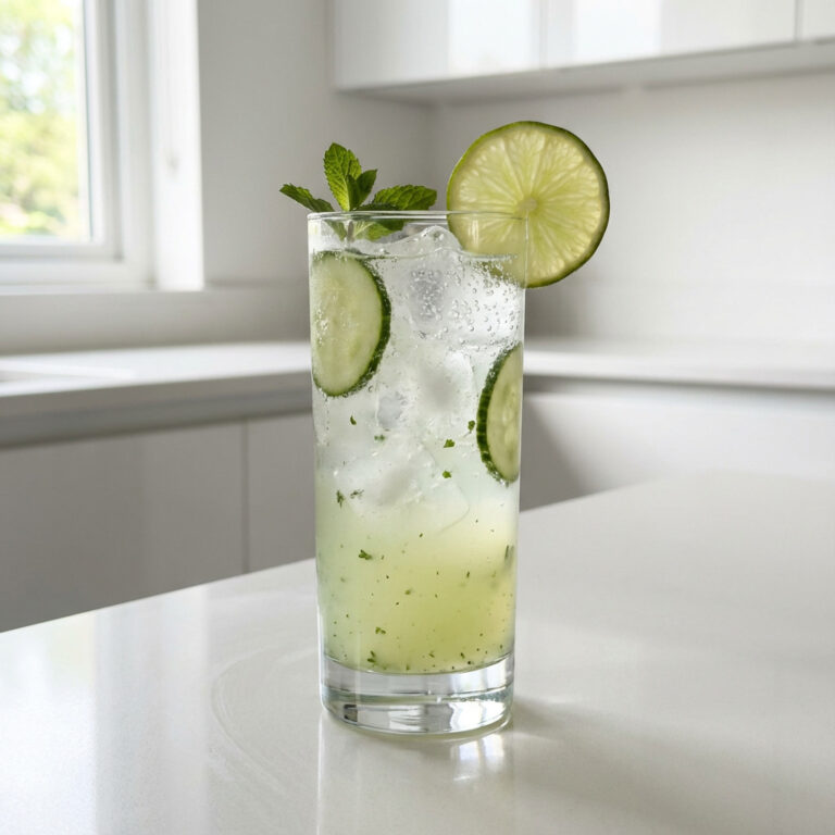 Cucumber Mint Refresher Mocktail Recipe