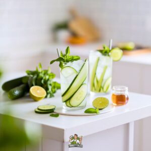 Cucumber Mint Refresher Mocktail Recipe