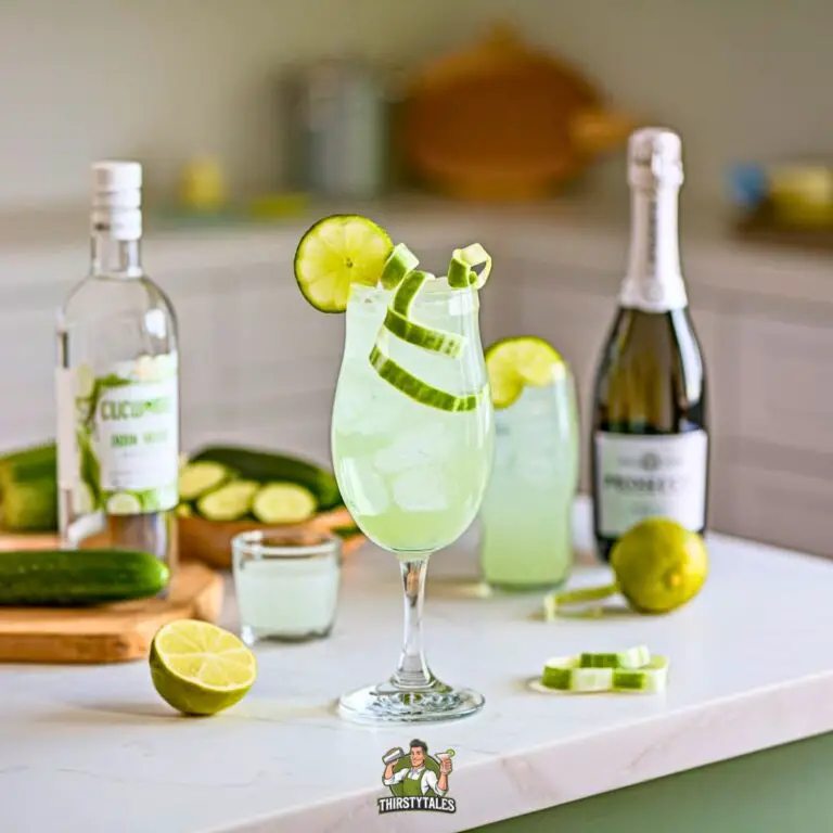 Cucumber Vodka Spritz Cocktail Recipe
