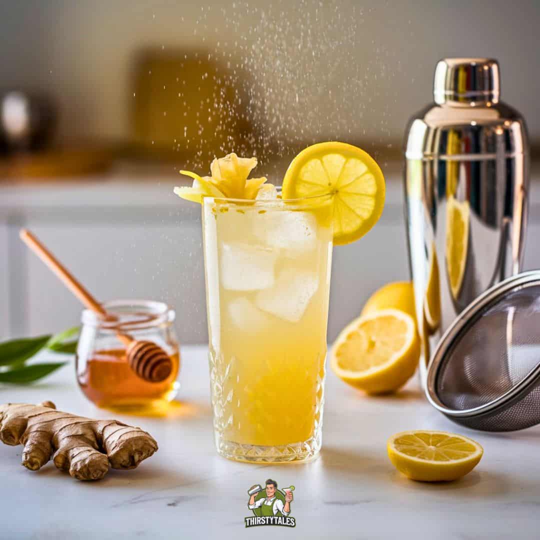 Ginger Honey Lemonade Cocktail Recipe Thirsty Tales Ginger Honey Lemonade Cocktail Recipe Thirsty Tales