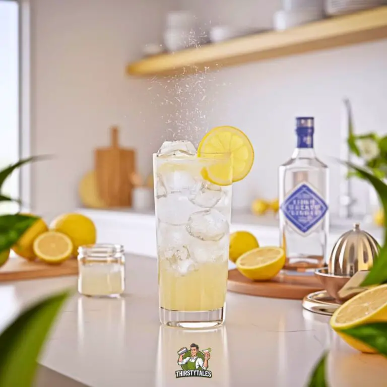 Lemon Gin Fizz Cocktail Recipe