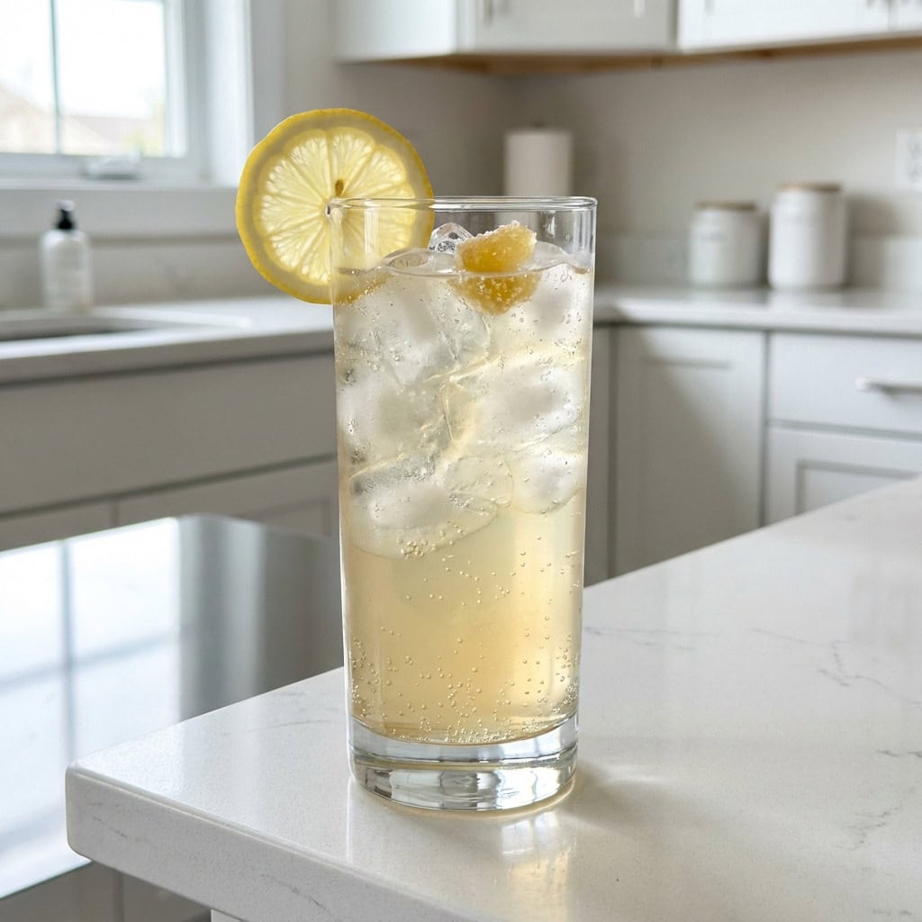 Lemon Ginger Spritz Cocktail Recipe