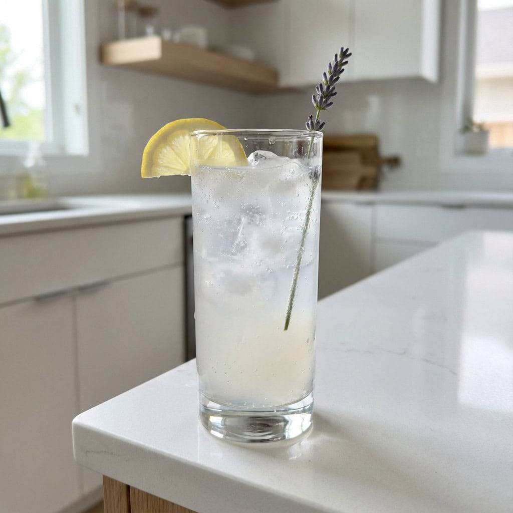 Lemon Lavender Fizz Mocktail Recipe