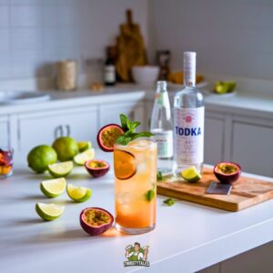 Passion Fruit Vodka Tonic Cocktail Recipe