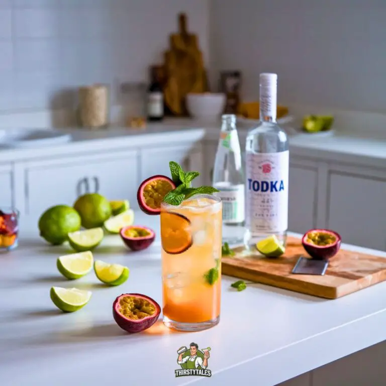 Passion Fruit Vodka Tonic Cocktail Recipe