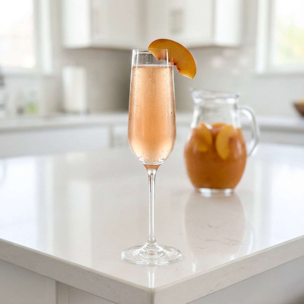 Peach Bellini Pitcher Cocktail Recipe