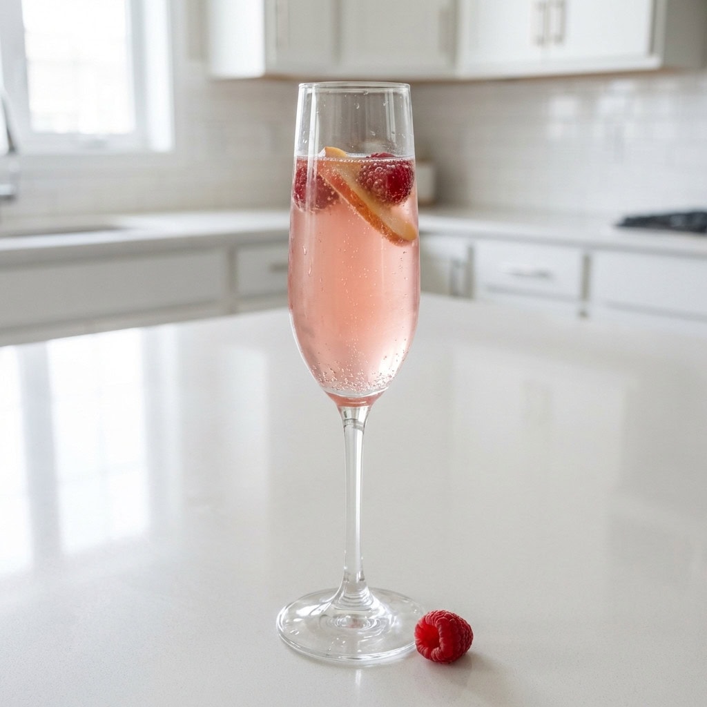 Peach Champagne Punch Cocktail Recipe