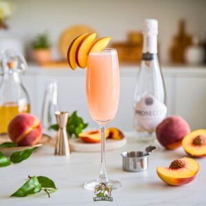 Peach Vodka Bellini Cocktail Recipe