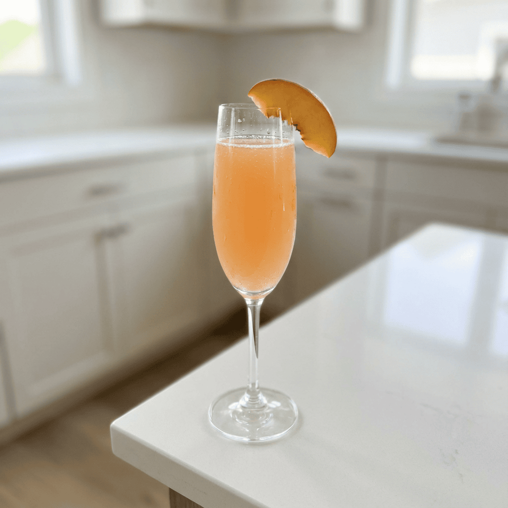 Peach Vodka Bellini Cocktail Recipe