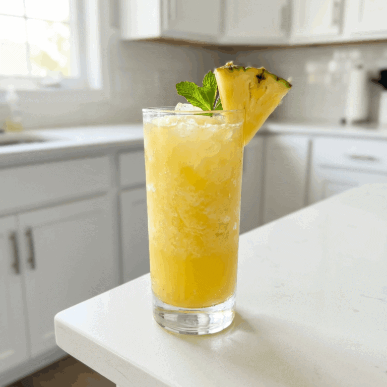 Pineapple Coconut Cooler Mocktail Recipe