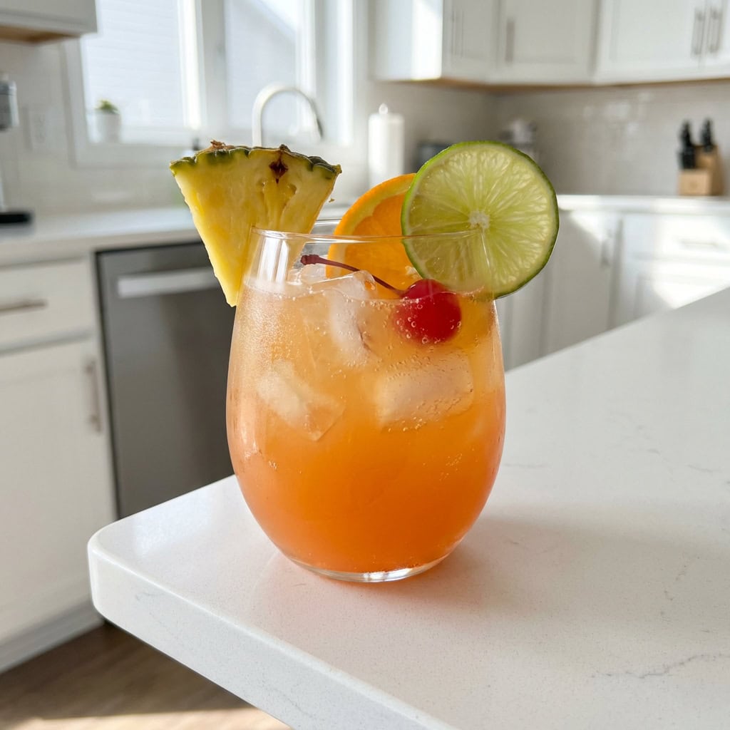 Pineapple Rum Punch Cocktail Recipe