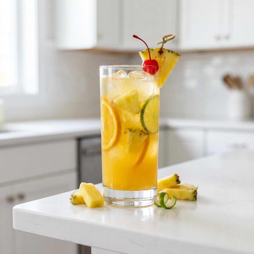 Pineapple Rum Punch Cocktail Recipe