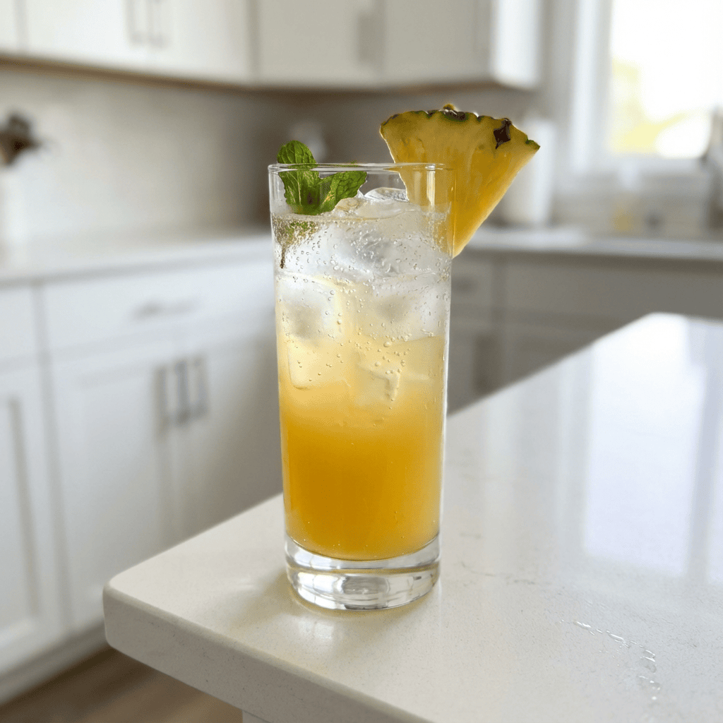 Pineapple Vodka Fizz Cocktail Recipe