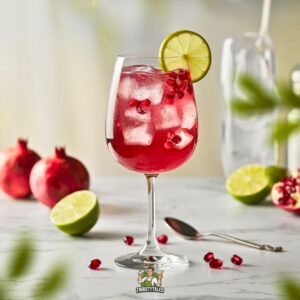 Pomegranate Lime Zinger Cocktail Recipe