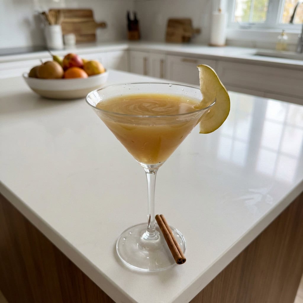 Spiced Pear Martini Cocktail Recipe