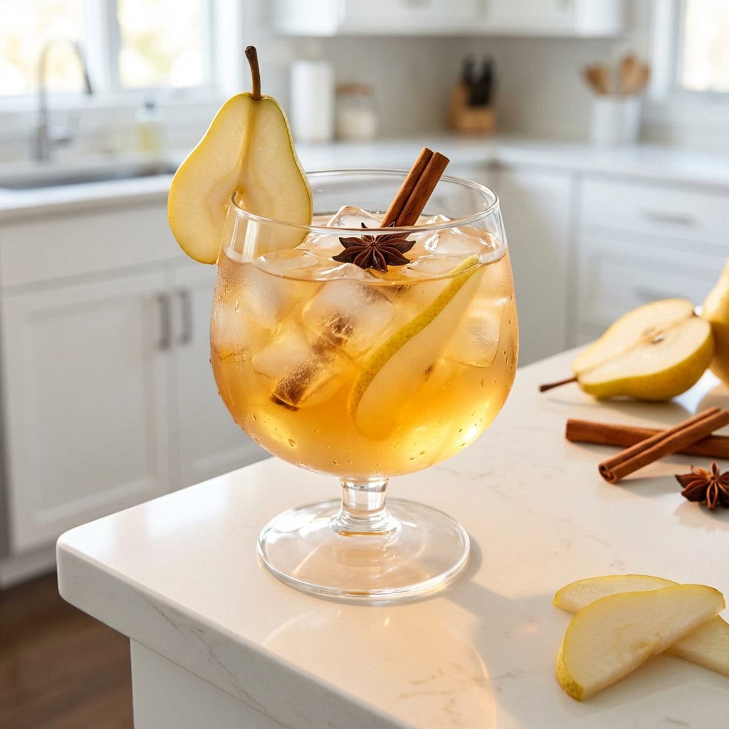 Spiced Pear Punch Cocktail Recipe