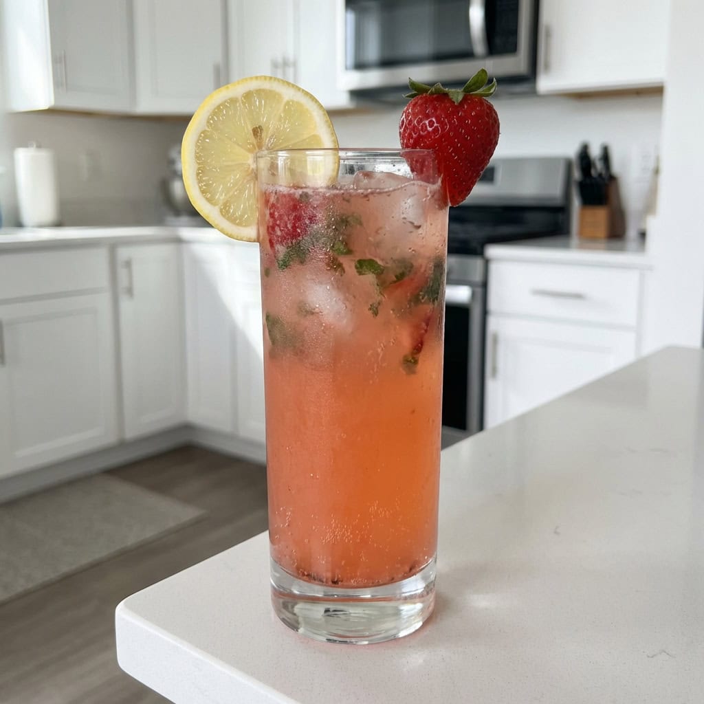 Strawberry Basil Lemonade COCKTAIL RECIPE