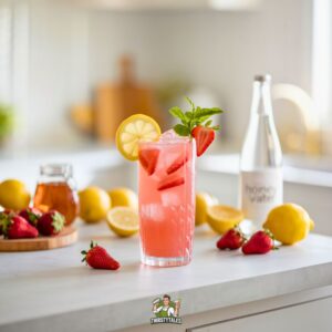 Strawberry Lemonade Zing Mocktail Recipe