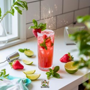 Strawberry Mint Breeze Cocktail Recipe