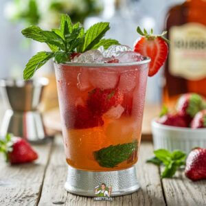 Strawberry Mint Julep Cocktail Recipe