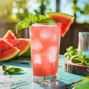 Watermelon Basil Sipper Cocktail Recipe