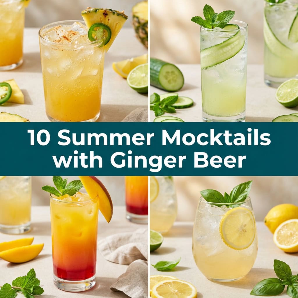 10 Summer Mocktails with Ginger Beer