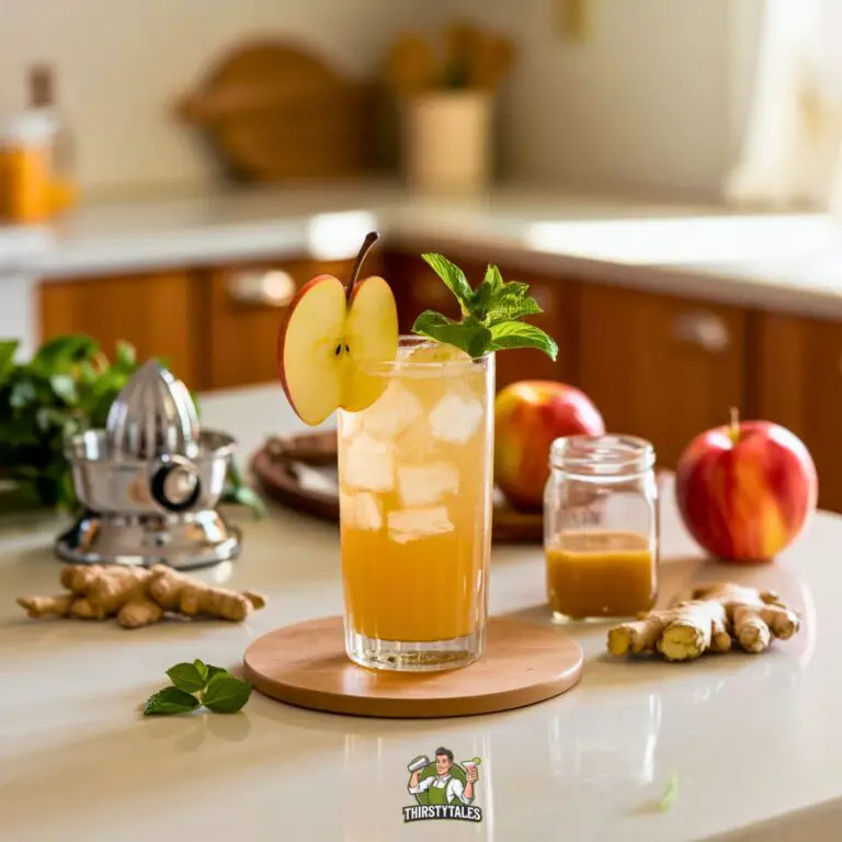 Apple Ginger Cooler Mocktail Recipe