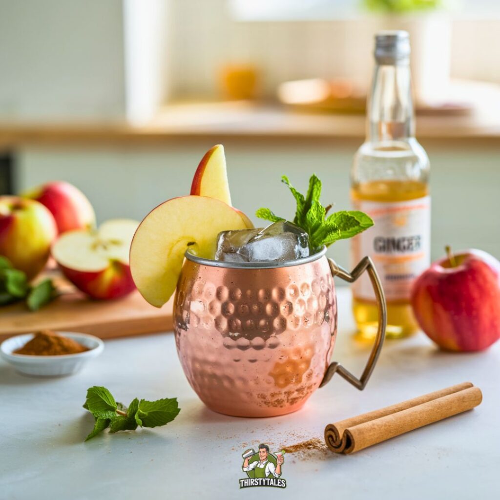 Apple Ginger Mule Mocktail Recipe
