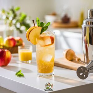 Apple Mint Smash Mocktail Recipe
