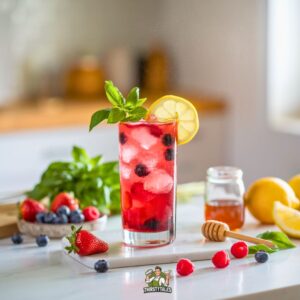 Berry Basil Blast Mocktail Recipe
