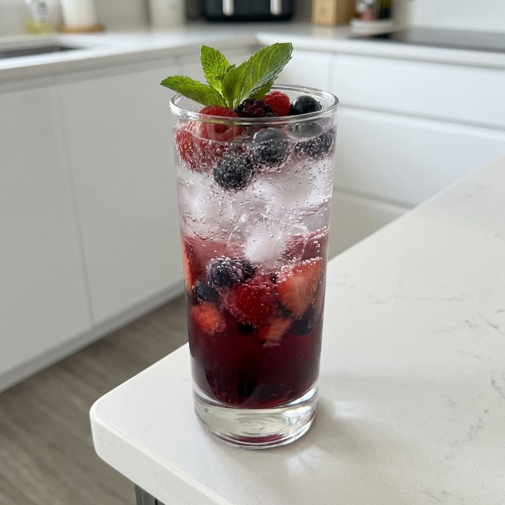 Berry Blast Sprite Fizz Mocktail Recipe