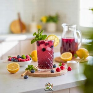 Berry Lemonade Mocktail Recipe