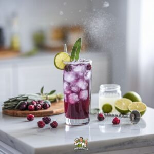 Blackberry Sage Smash Mocktail Recipe
