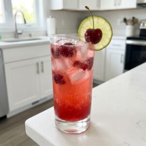 Cherry Lime Rickey Mocktail Recipe
