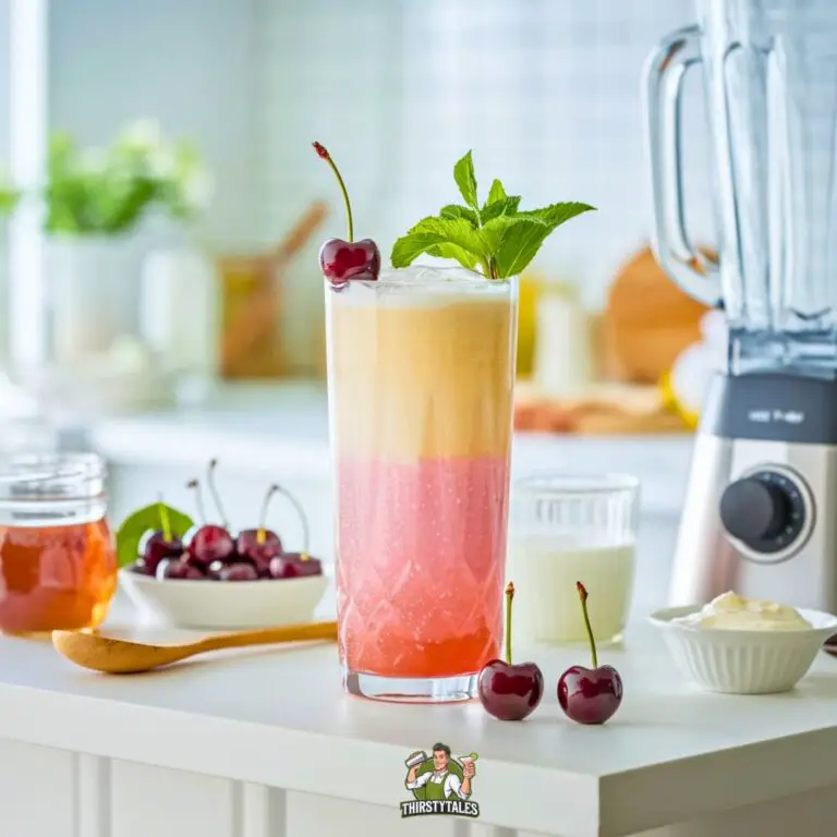 Cherry Vanilla Cooler Mocktail Recipe