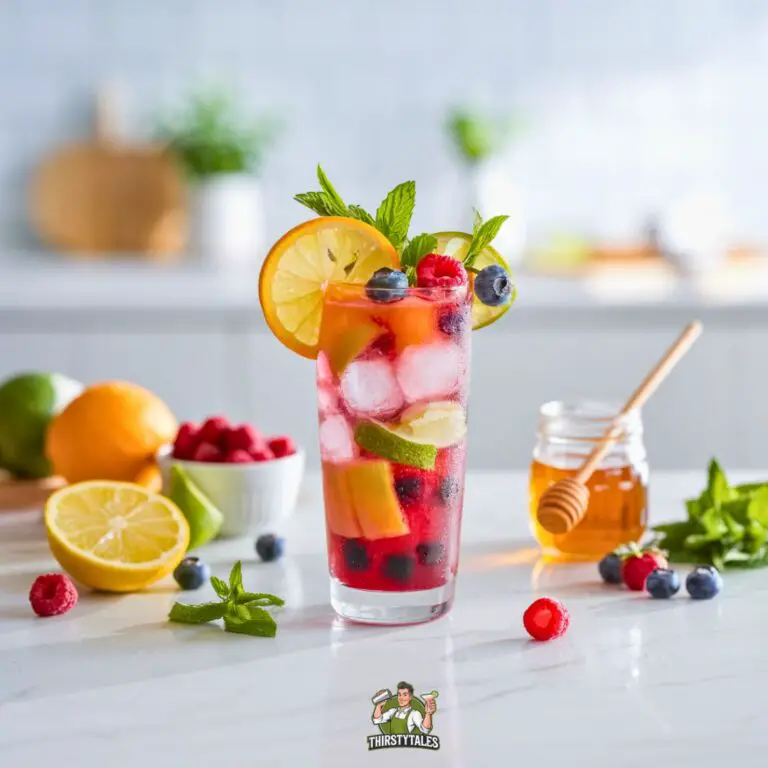 Citrus Berry Sparkler Mocktail Recipe