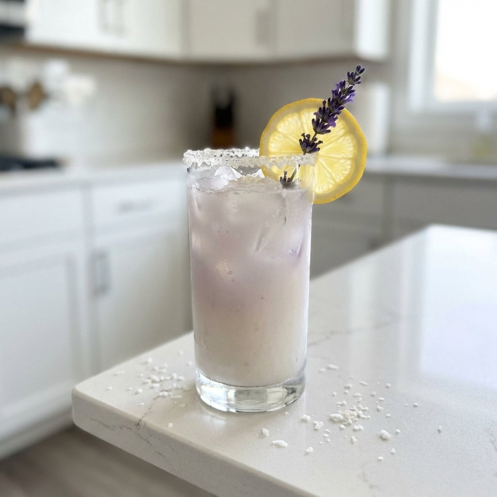 Coconut Lavender Lemonade Mocktail Recipe