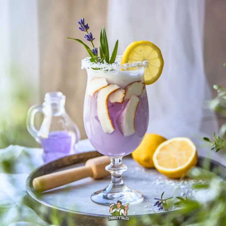 Coconut Lavender Lemonade Mocktail Recipe