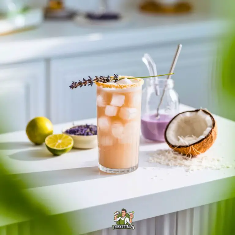 Coconut Lavender Refresher Mocktail Recipe