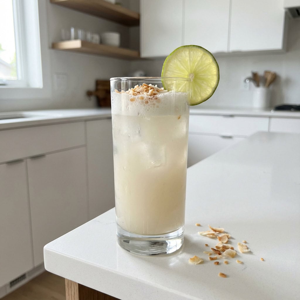 Coconut Lime Fizz Mocktail Recipe