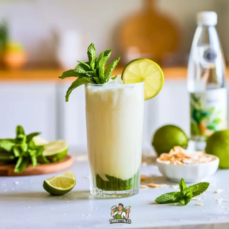 Coconut Mint Refresher Mocktail Recipe