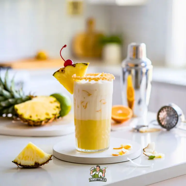 Coconut Pineapple Breeze Mocktail Recipe