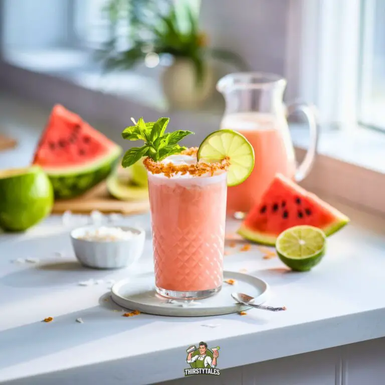 Coconut Watermelon Delight Mocktail Recipe