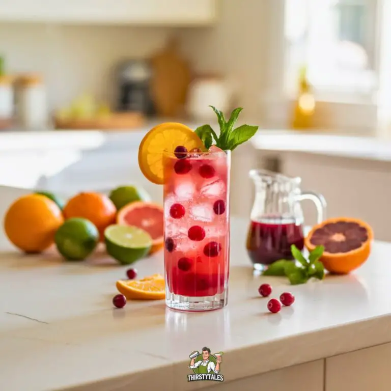 Cranberry Citrus Punch Mocktail Recipe
