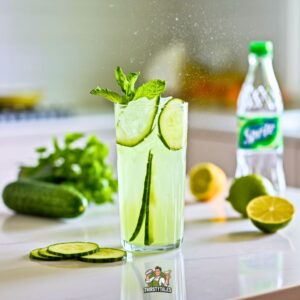 Cucumber Cool Sprite Refresher Mocktail Recipe