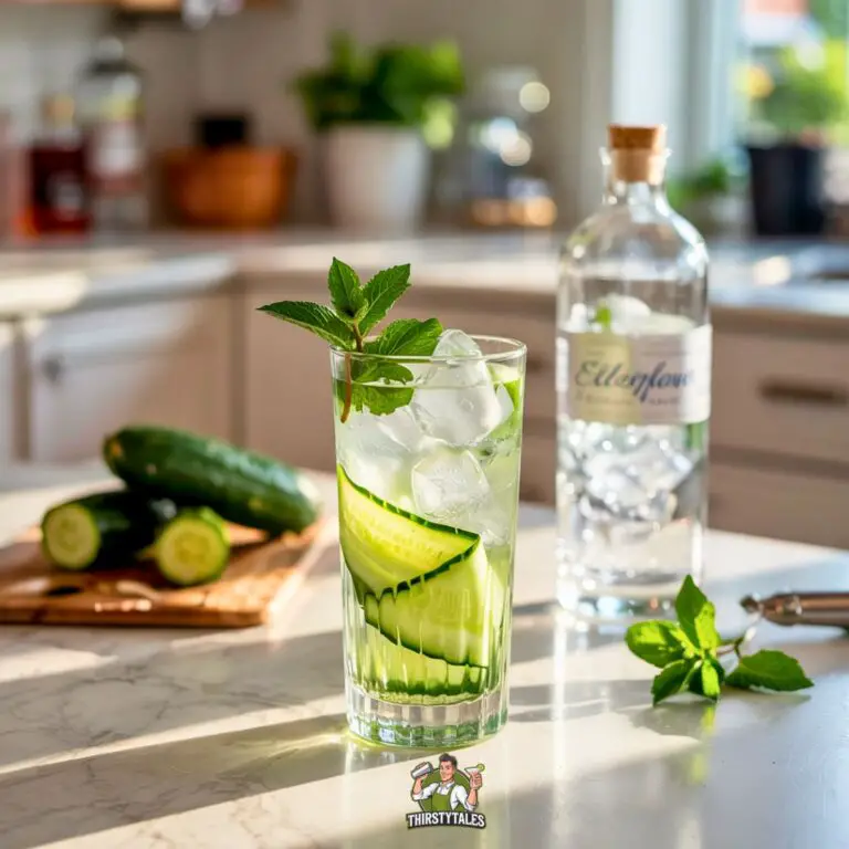 Cucumber Elderflower Cooler Cockatil Recipe