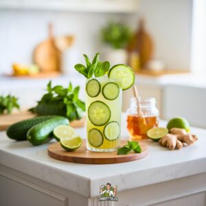 Cucumber Ginger Refresher Mocktail Recipe