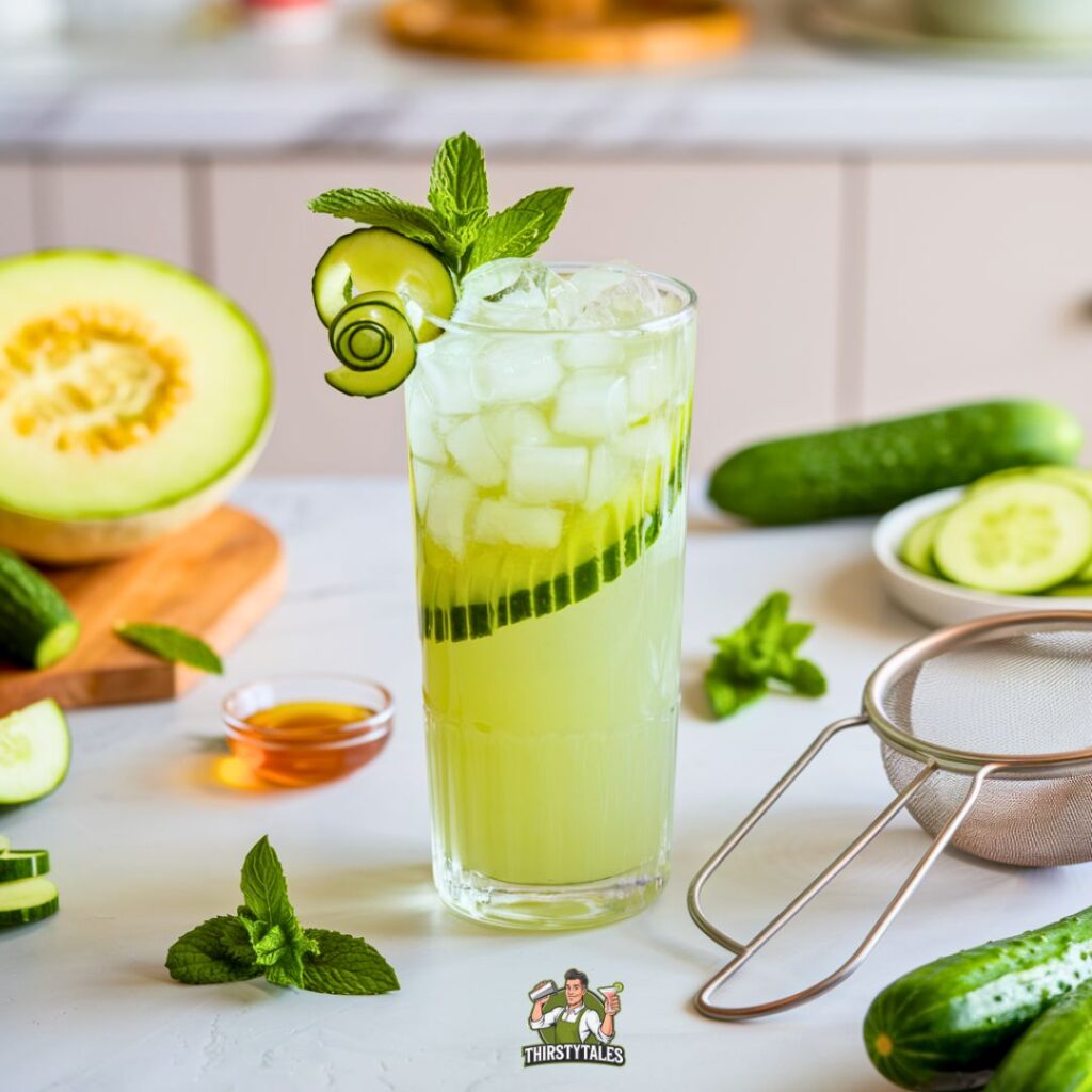 Cucumber Melon Medley Mocktail Recipe